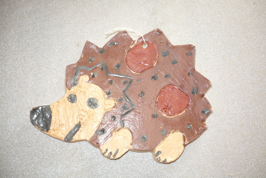 Keramický obrázek - ježek